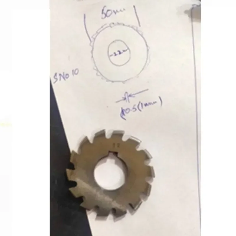 R0 5 × 50 22 мм Толщина 1 Hss Выпуклая полукруглая фреза Полукруглая угловая для