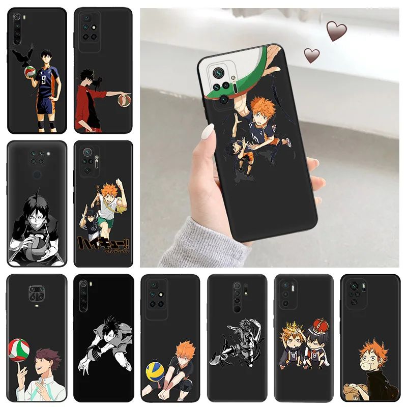 Силиконовый мягкий чехол для телефона Redmi 9c 9a 9i a1 a2 Plus k60 k60e k50 k40 Note 9 Pro 9s 9t 8 8t 7 cc9 Haikyuu