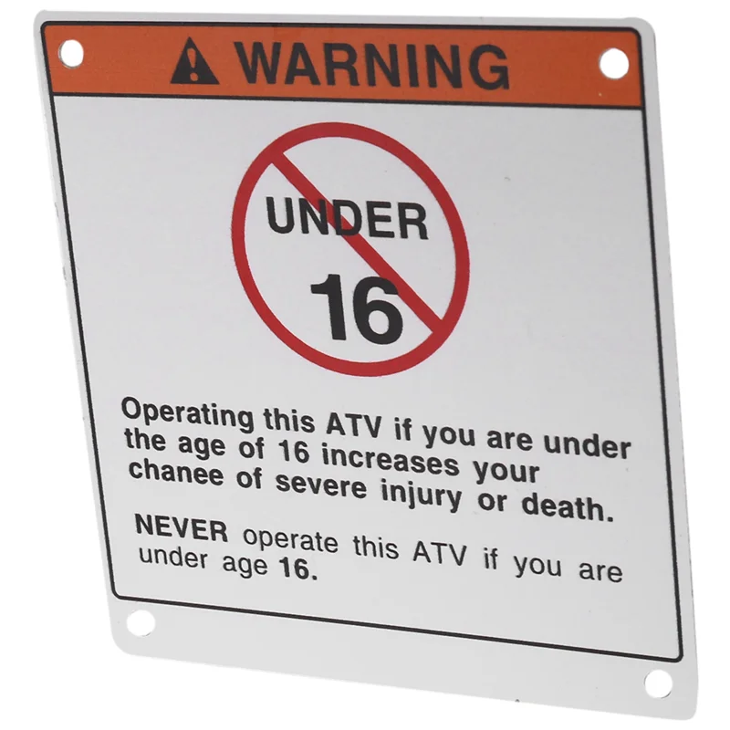 Для Yamaha предупреждающие наклейки этикетки с алюминиевой основой Raptor Blaster Banshee