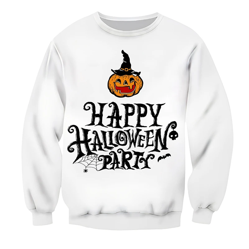 

Halloween Costume Men's Round Neck Sweatshirt 3d Printed Pumpkin Head Pattern Holiday Costume Loose Plus Size Men's Sweatshirt
