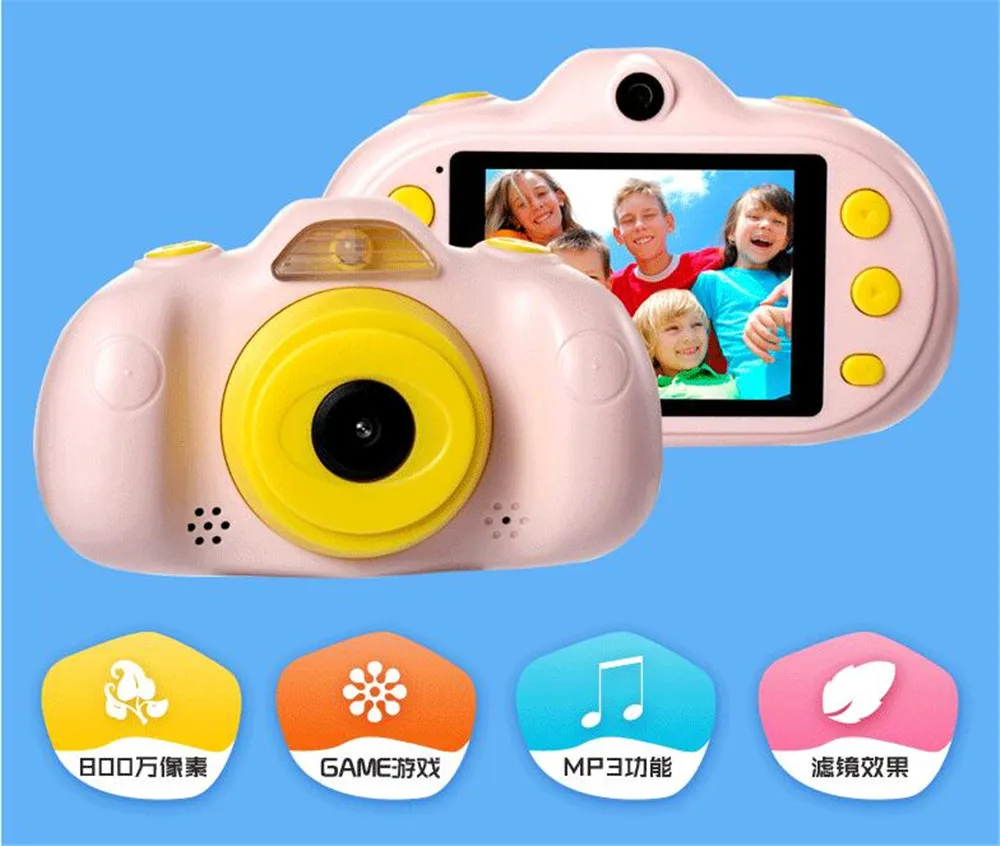 

2.4Inch IPS Screen 16MP 1080P Kids Camera For Children Birthday Gift Camera Digital Video Camcorder