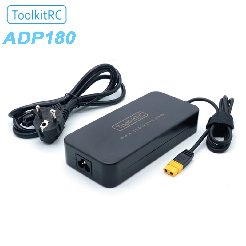 

ToolkitRC ADP180 180W 19.5V 9.3A Charging Pwer Supply XT60 Interface Power Adapter Compatible with ISDT Q6 T6 T8 M6 M9 chargers