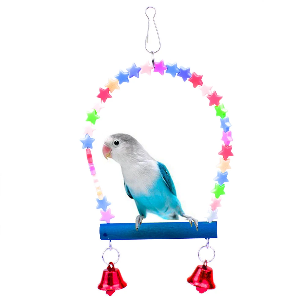 Traumdeutung Parrot Toys For Bird Accessories Supplies Cockatiel Perch pet Toy Budgie Parakeet Cage Decoration jouet perruche images - 6