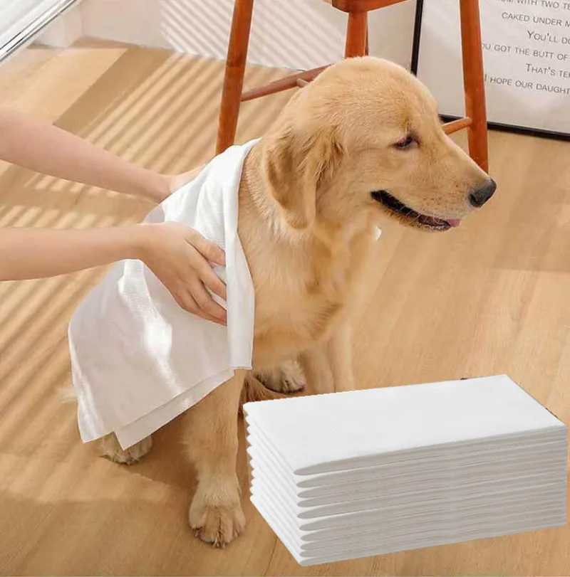 

Быстросохнущее одноразовое банное полотенце из 100% хлопка для домашних животных