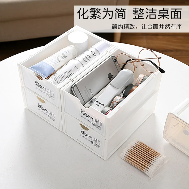 

Desktop Drawer Make Up Organizer Home Office Stationery Box Desk Box Organizer Dressing Table Jewelry Small Objects Storage Box