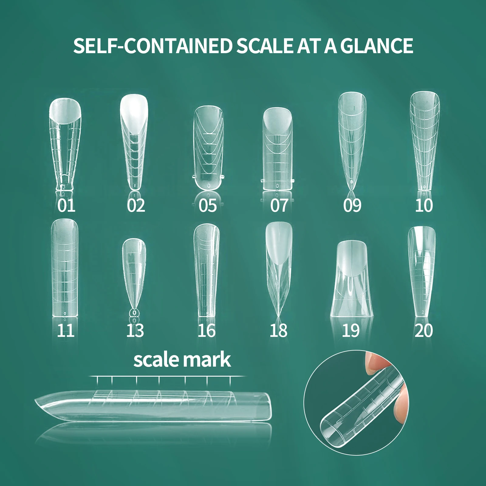 Фото Nailpop Color Nail Dual Forms Set Полные формы для ногтей для многоразовых кончиков ногтей Формы для наращивания ногтей Акриловые двойные формы для ногтей №2
