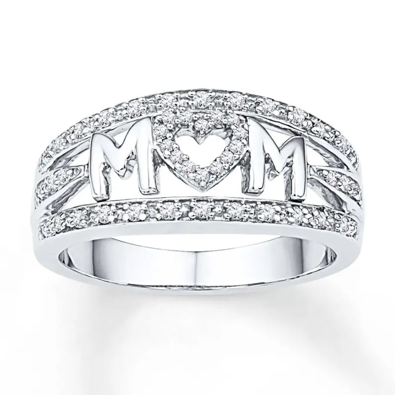 

HESHI Mom Ring Diamonds for Women