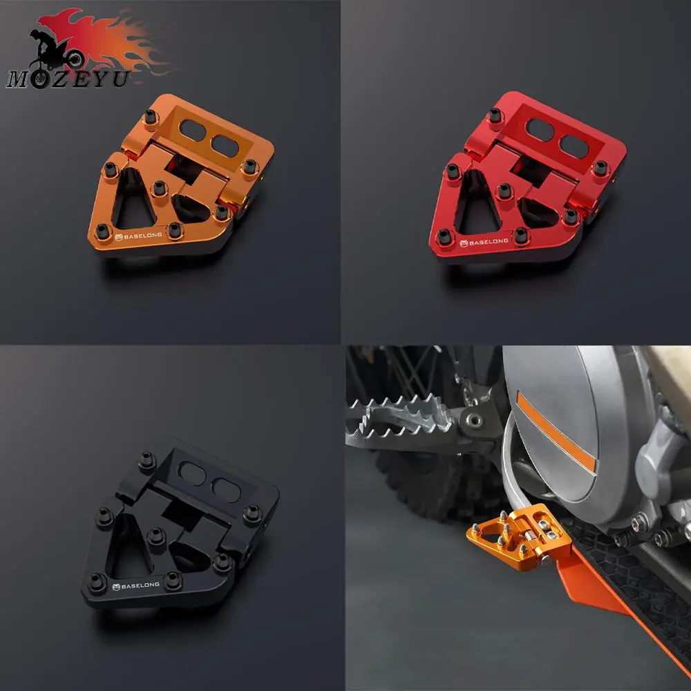 

CNC Folding Rear Brake Pedal Step Tip Plate For 690 Enduro SMC R 390 790 890 950 990 1050 1090 1190 1290 Super Adventure R S T