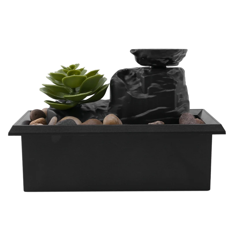 

Desktop USB Water Fountain Ornament Crafts For Indoor Home Office Table Decoration Living Room Home Decoration Basin