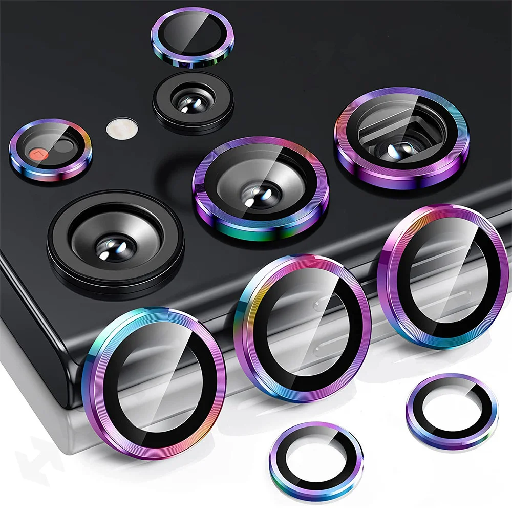 10/20pcs Camera Protector Glass for Samsung S22 S23 Ultra S23 Plus Full Cover Lens Metal Protector Camera Film