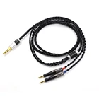TOP-HiFi 4,42,5 мм Xlr 152 Core черный посеребренный Улучшенный кабель для наушников ATH-R70X R70X R70X5