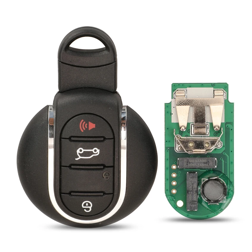 

Jingyuqin умный дистанционный автомобильный брелок 315/433 МГц ID49/PCF7953 для BMW Mini Cooper 2015 2016 2017 2018 с лезвием аварийного ключа