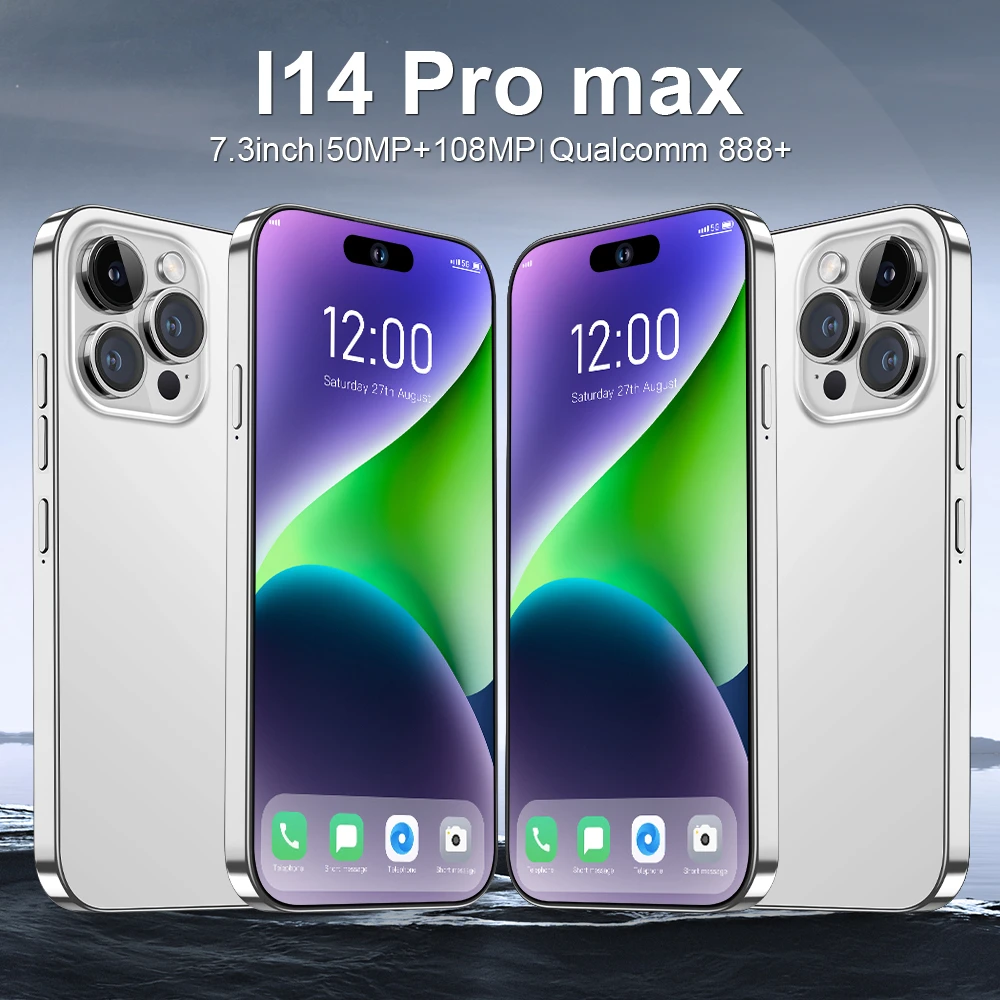 

Смартфон SADA i14 Pro Max Plus, 7,3 дюйма, 16 ГБ + 1 ТБ, 6000 мАч