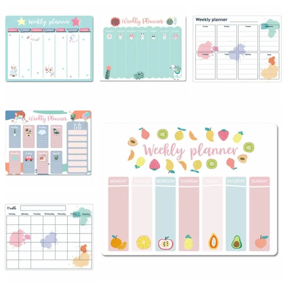 

Magnetic Whiteboard Fridge Magnets White Board Marker Writing Record Message Board Remind Memo Pad Kid Gift Kitchen