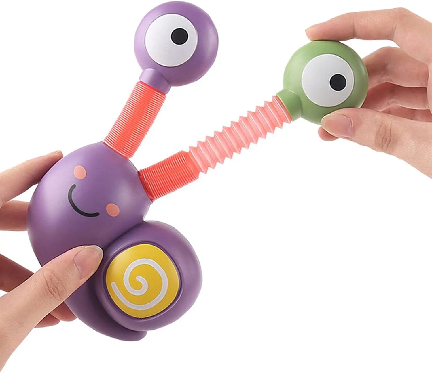 

Luminous telescopic snail decompression toy with light telescopic tube children's novel decompression toy