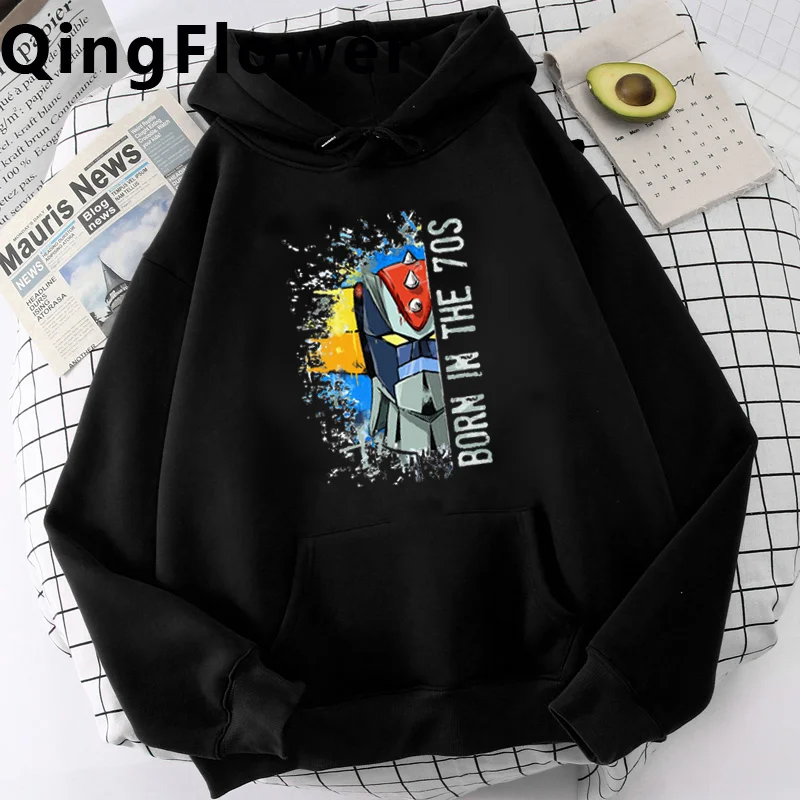 

Goldorak hoodies men graphic printed printed streetwear male hoddies hip hop anime