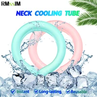 icy cooling neck tube reusable summer outdoor sports running cycling cold collar ice cushion chill gel ice pack relief cool free