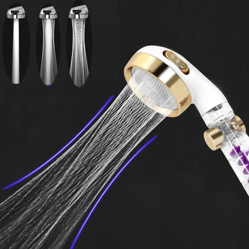 

2022 Shower Head Filter Small Waist Bathroom Faucets Turbine Pressurized Water Saving Hand Eld ShowerHhead Faucet Accessories