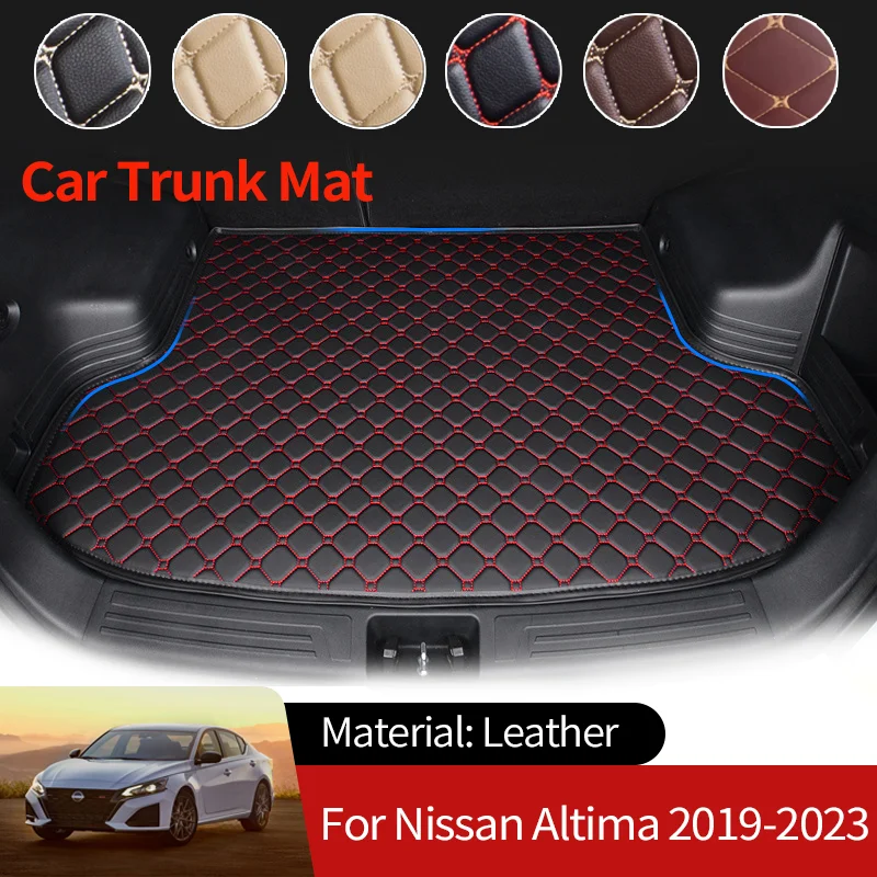 

Leather Boot Liner Cargo Rear Trunk Mats Luggage FLoor Tray Waterproof Carpet Accessories for Nissan Altima Teana L34 2019~2023