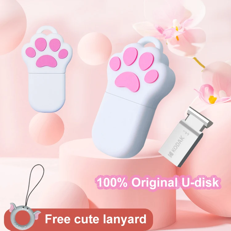 

Новый мини USB флеш-накопитель KODAK 64 Гб милый кот коготь прекрасный подарок студент подарок 16 ГБ 32 ГБ флэш-накопитель для автомобиля ПК ТВ ноут...
