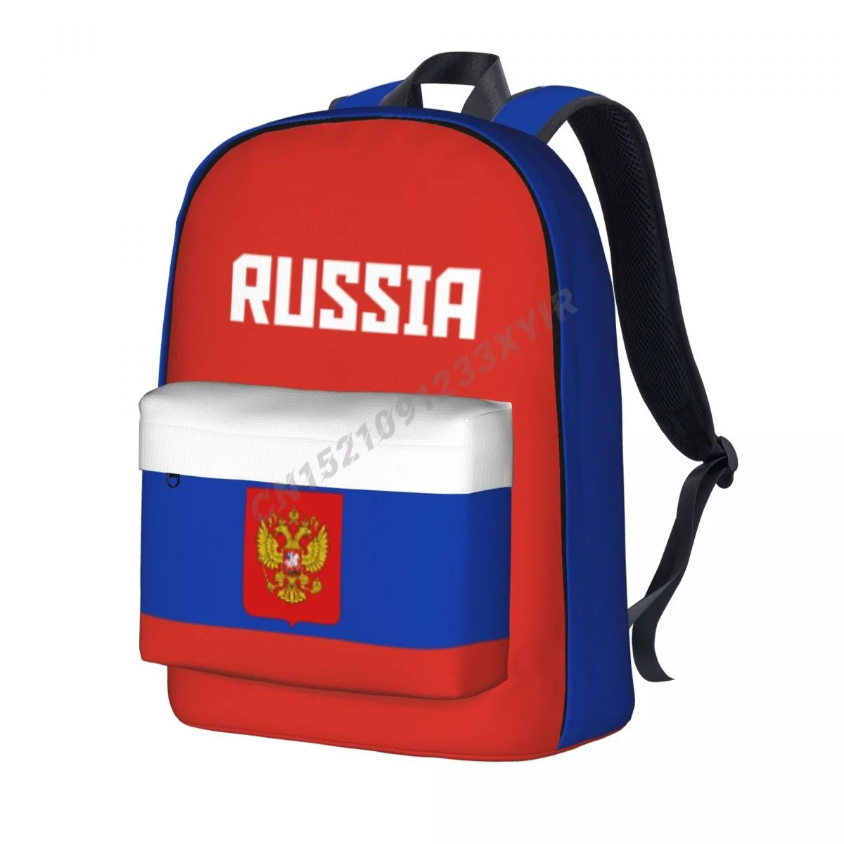 Unisex Backpack Russia Flag Russians Stitch Schoolbag Messenger Bag Case Laptop Travel Bag Mochila Gift