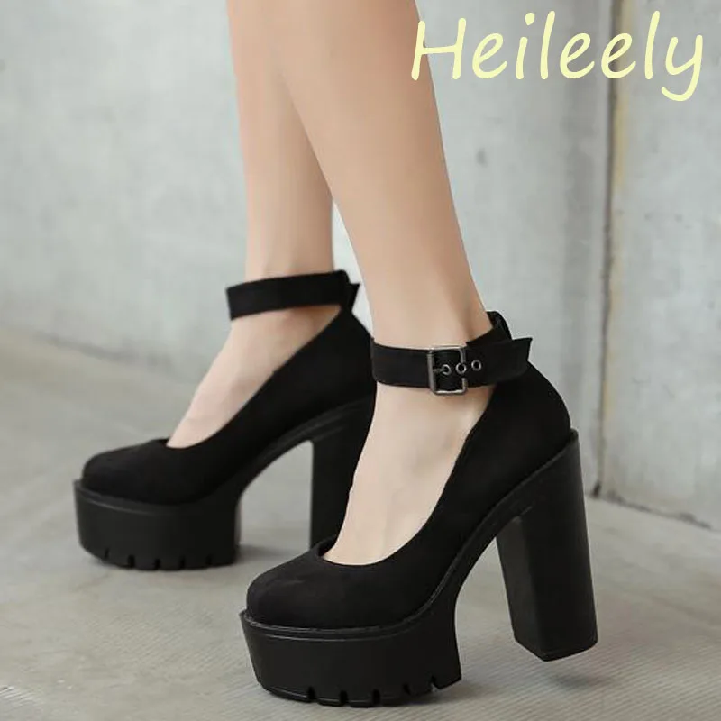 

Женские Водонепроницаемые туфли-лодочки на платформе, с ремешком на щиколотке