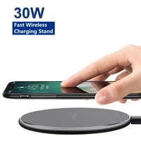 30w fast wireless car charger phone holder for iphone 11 12 13 pro max qi wireless charging car induction charger mount stand