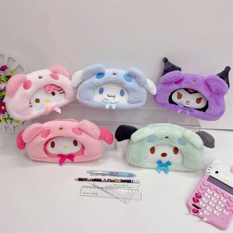 10 шт/лот Sanrio Kawaii карандаш для животных чехол милый плюш кошелек монеты