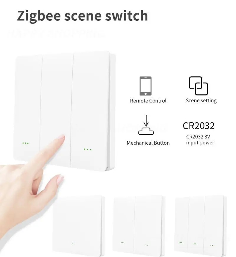 

Умный выключатель Tuya Zigbee, автоматизация с приложением, с 9 режимами работы, поддержка Alexa, Google Home