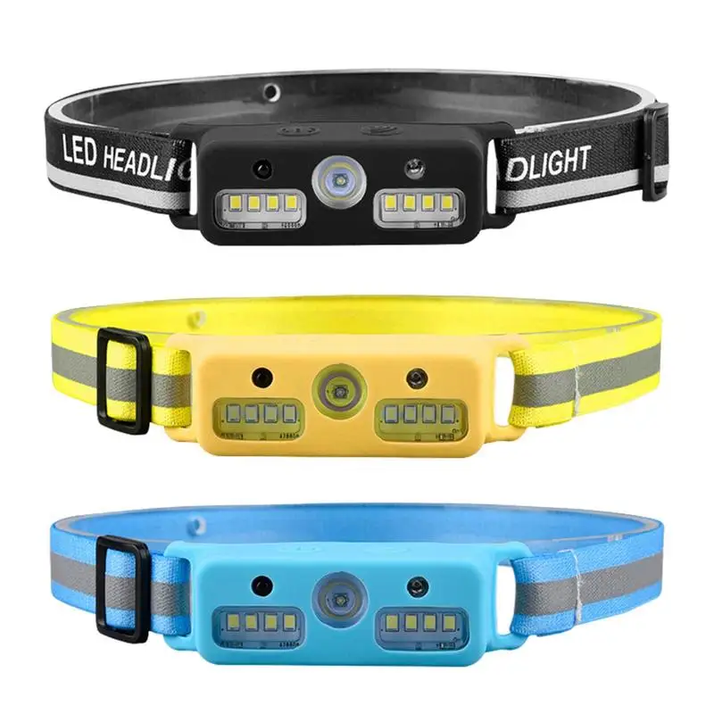 

LED Headlamp Rechargeable Induction Flashlight Ultra Bright Outdoor Lighting For Fishing Mountaineering Cycling And Camping