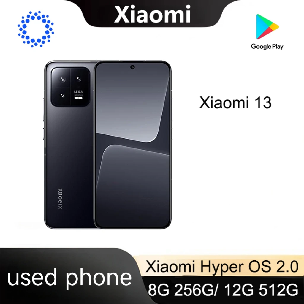Фото Оригинальный смартфон Xiaomi 13 5G с HyperOS 2.0, 67W, 4500mAh, IP68, б/у №1