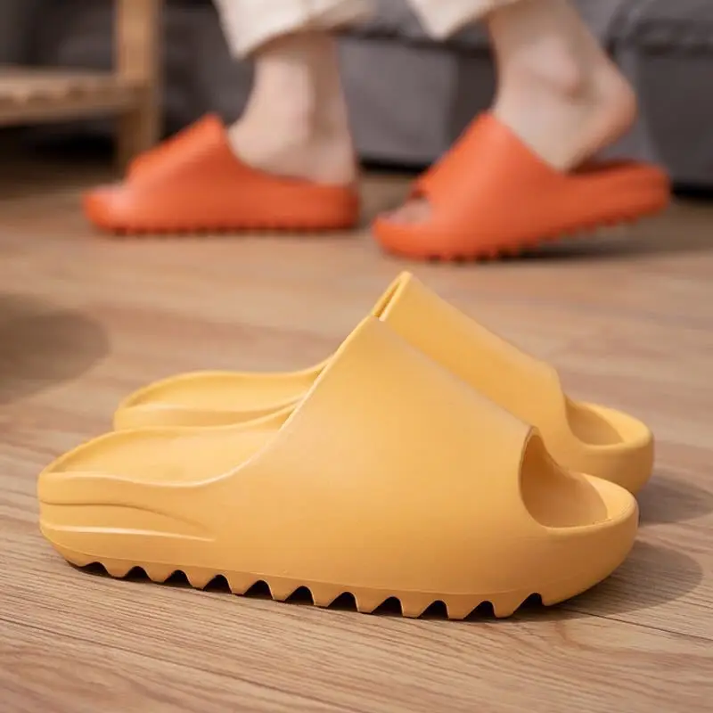 

2021 Summer Casual Beach Sandals Simple Shoes Women's Slipper Slide Thick Platform EVA Mules Anti-Slip Men Home Slipper