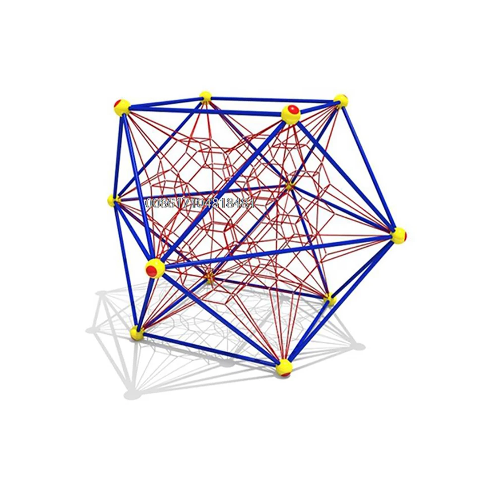

Quality Children Outdoor Polyhedron Climbing Rope Net Playground Equipment