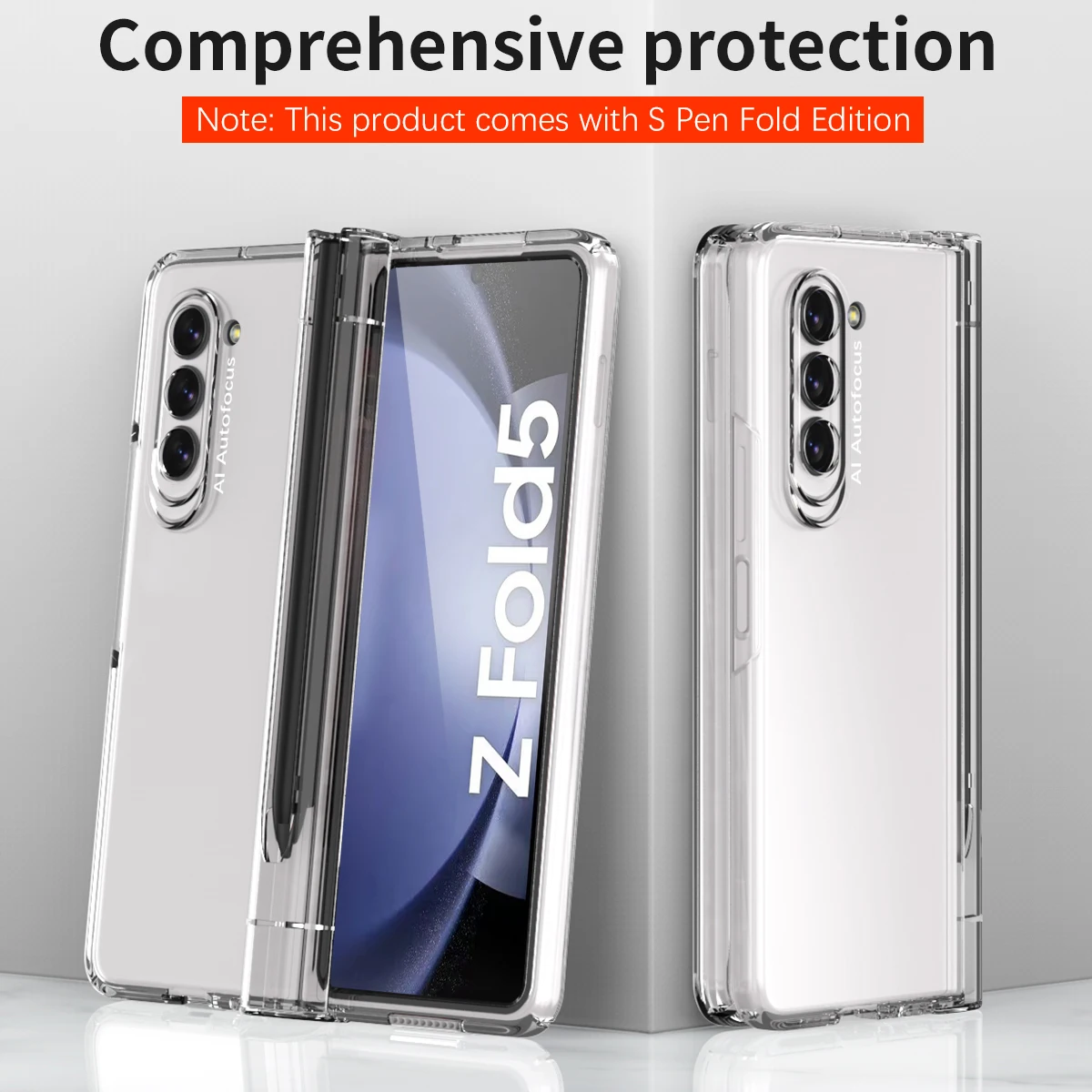 Glass Case For Samsung Galaxy Z Fold 5 5g Fold 4 Fold 3 Fold 2 Shockproof Armor 360 Full Protection Hard Pc Cover