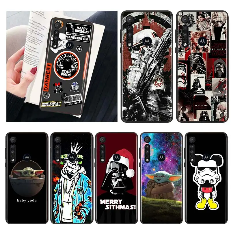 

Star Wars yoda Mickey Phone Case For Motorola MOTO G9 G8 E7 E7i E6 Power Edge One Fusion Plus Lite Hyper Marco Black TPU