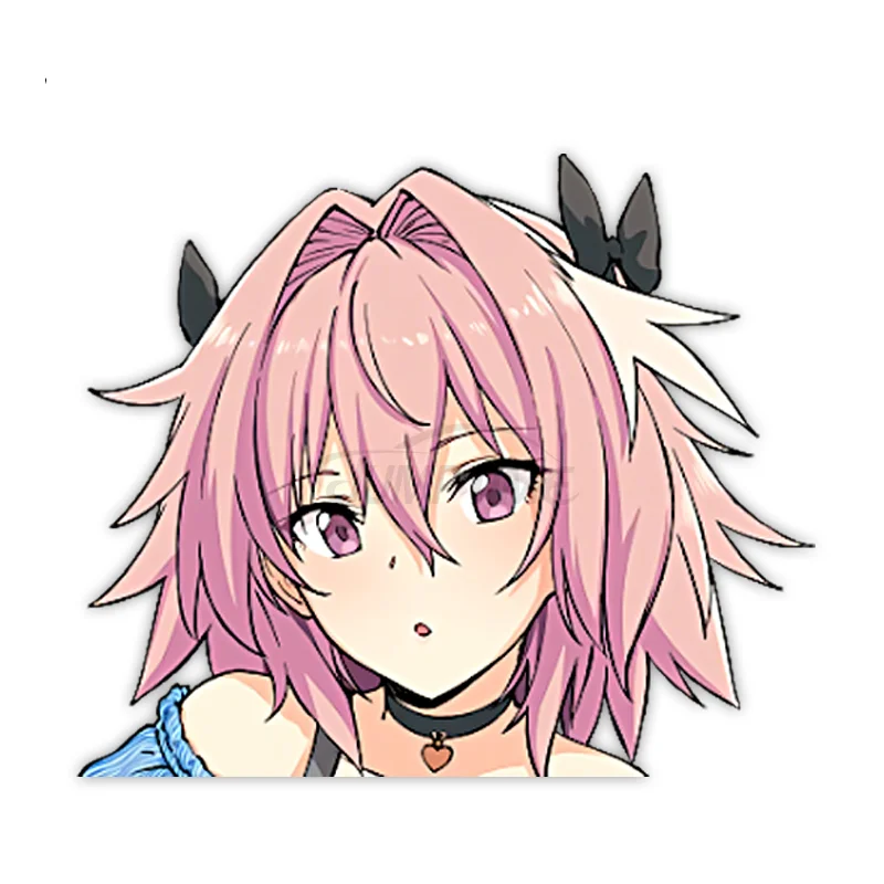 

Fate Apocrypha Astolfo (Black Rider) 3 8.5 Big Head Anime Peeker Color Waifu Kawaii wall, toilet, children's room decoration