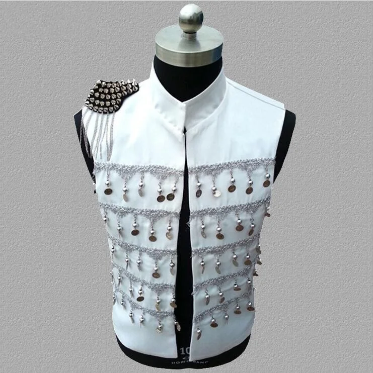 

Hot New Palace vest Dress male singer jacket show vests nightclub bar Tides Men Fashion stage costume S-3XL