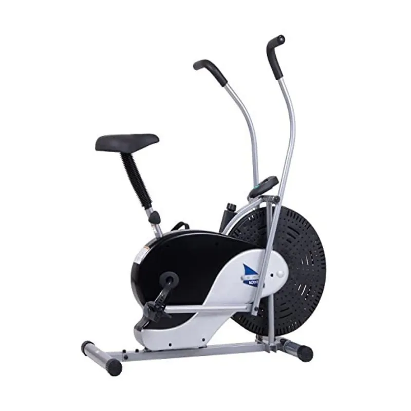 Body Rider® Exercise Upright Stationary Fan Bike with Updated Softer and Adjustable Seat for Home Gym Cardio BRF700 with
