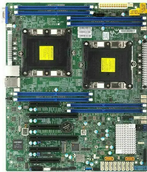 

Supermicro X11DPL-i Motherboard Dual Socket LGA 3647 C621 ATX Mainboard 140W TDP DDR4