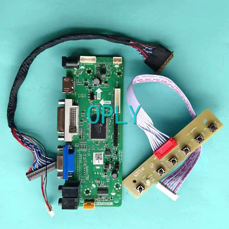 

Плата контроллера экрана ноутбука, подходит для LTN156AT03 LTN156AT09 LVDS 40-Pin 1366*768 VGA DVI 15,6 "Комплект «сделай сам», совместим с HDMI
