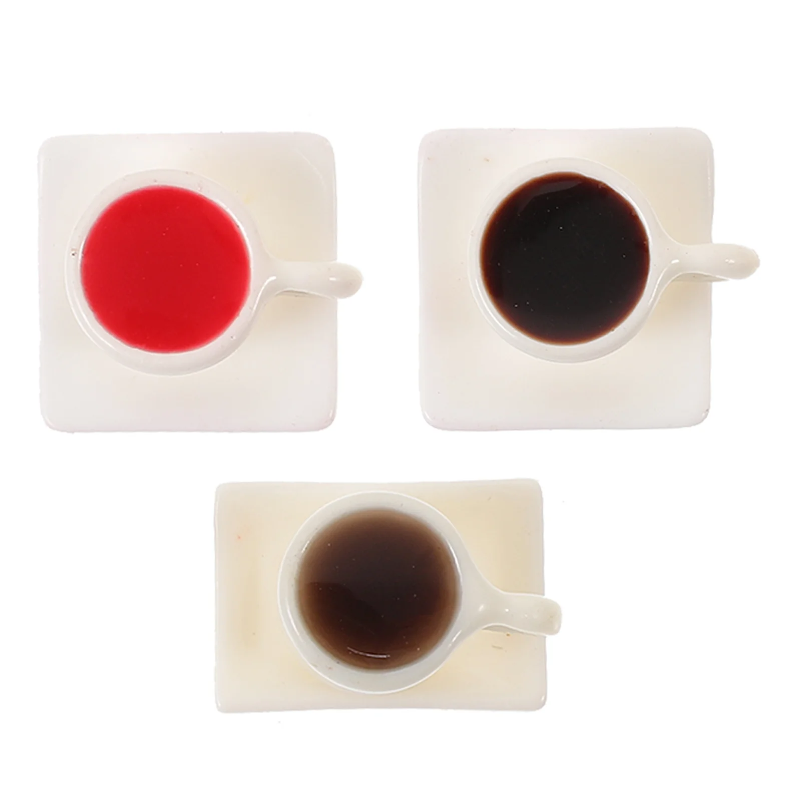 3 комплекта миниатюрных кофейных кружек для еды и игр аксессуары дома