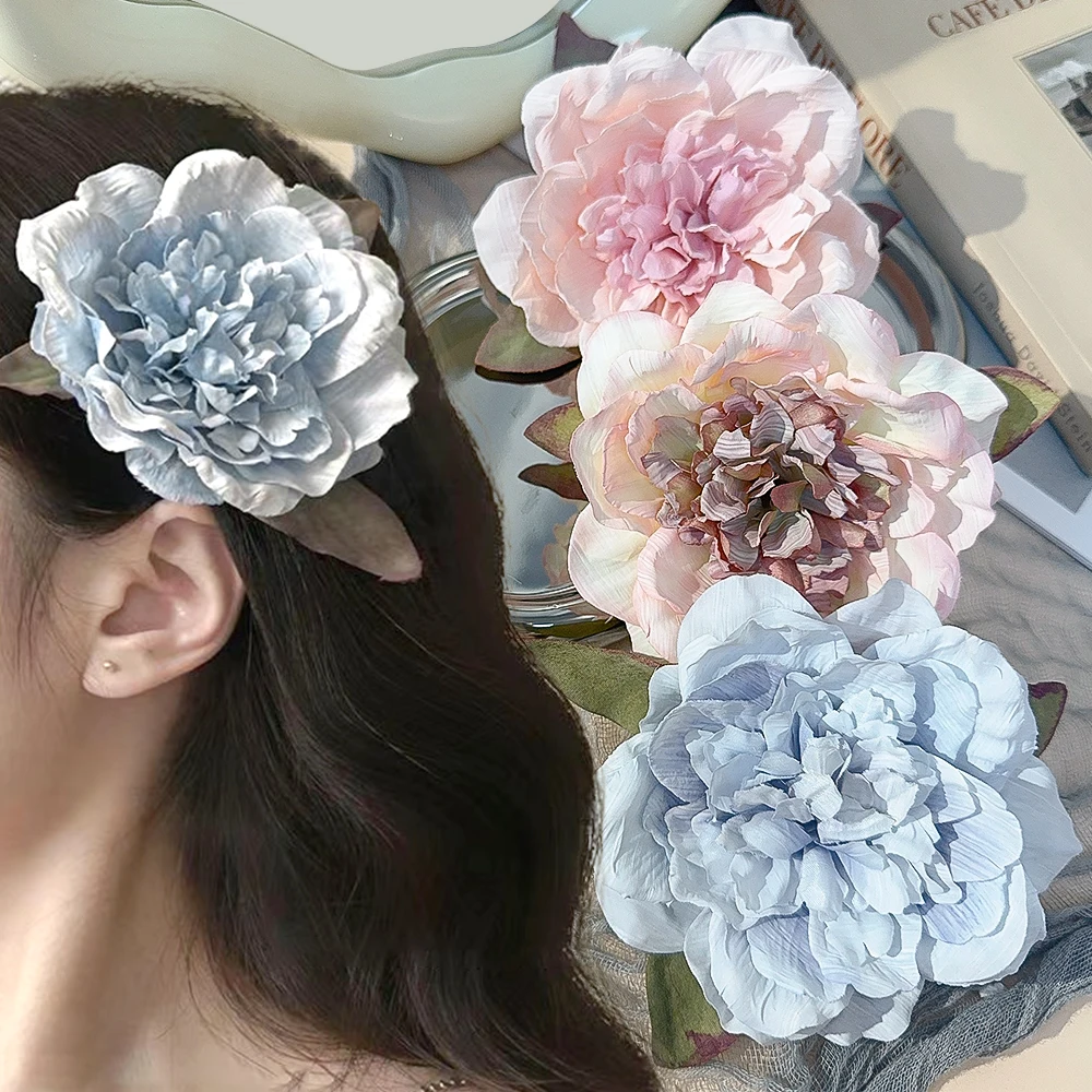 Винтажный зажим с Пионом Утконос креативные фотозажимы богемные искусственные