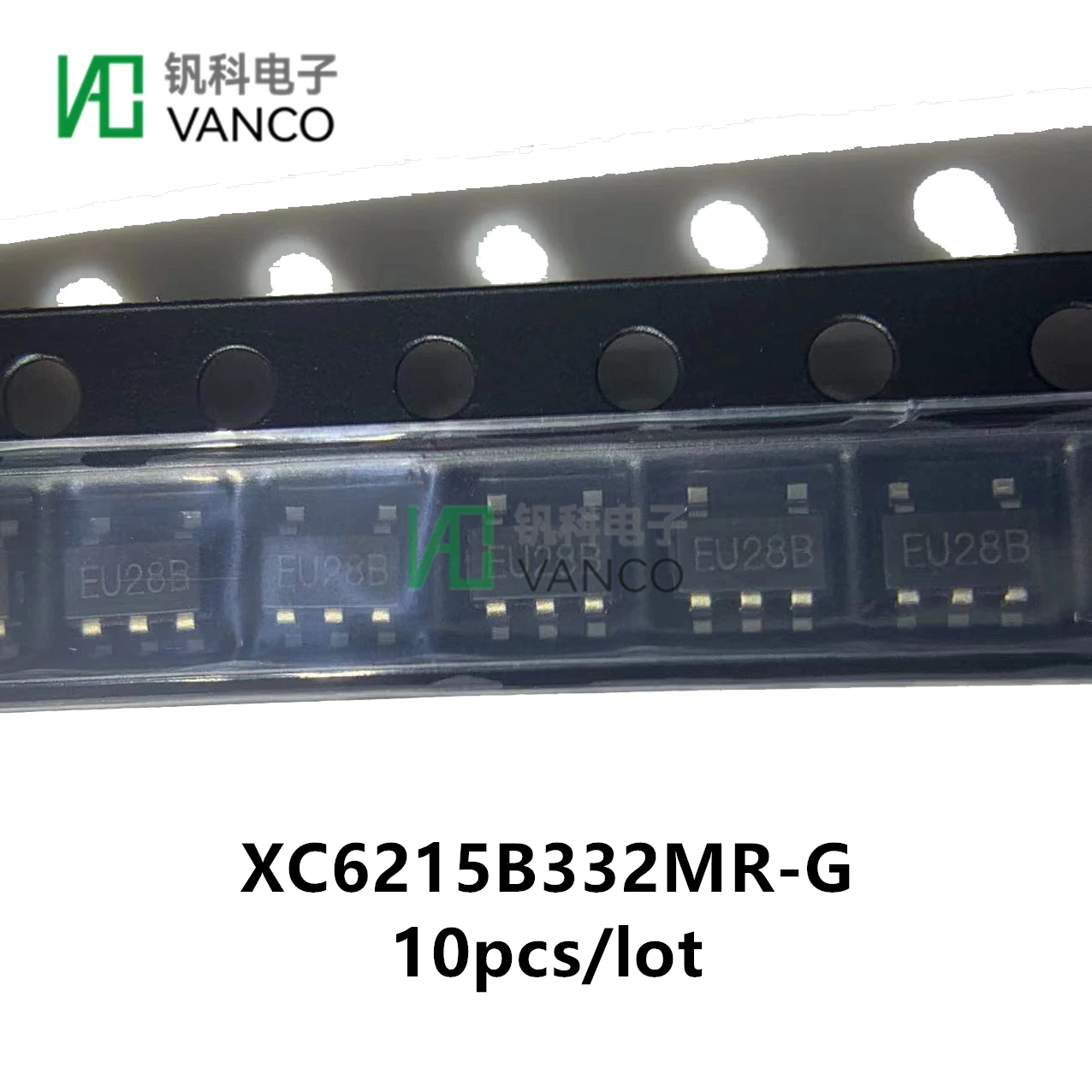 

10pcs/lot XC6215B332MR-G IC REG LINEAR 3.3V 200MA SOT25 In Sctock