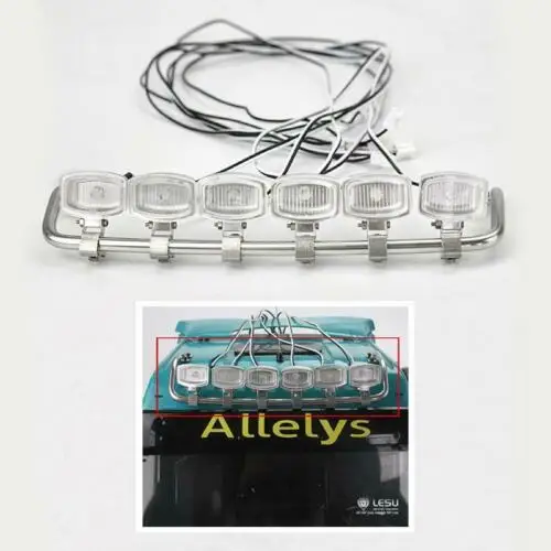 

LESU 1/14 RC Spotlight Roof Light for Tamiyaya TGX26.540 Highline DIY Tractor Truck Model Toy Spare Parts TH14141-SMT5