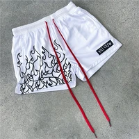 summer new trend mesh sports mens beach shorts fitness running training quick drying breathable fitness shorts