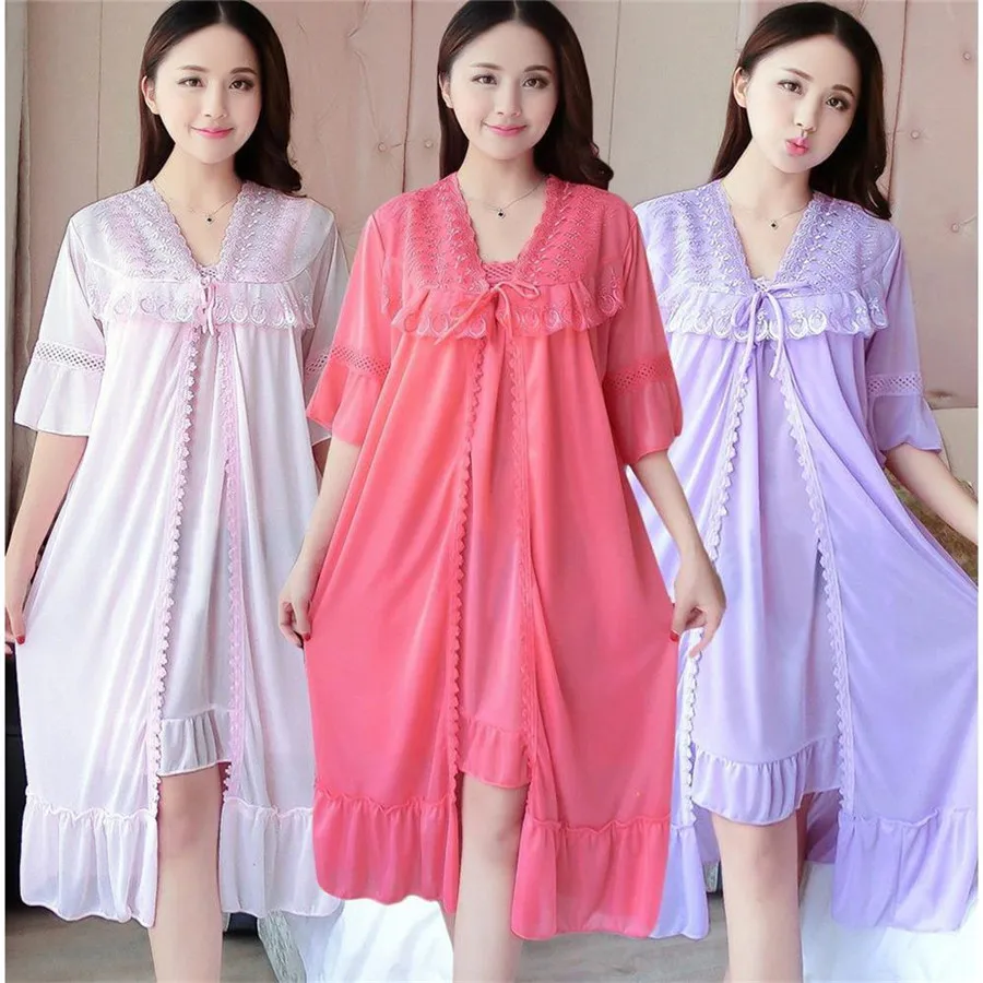 

Home Sexy Sleep Night Ladies Shirt Nightdres Neck Dress Nightdress Princess + Nightgown 2021 Dress Wear Sleepwear Outwear