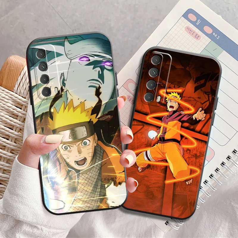 

Japan Anime Naruto Phone Case For Huawei Honor 7A 7X 8 8X 8C 9 V9 9A 9X 9 Lite 9X Lite Silicone Cover Carcasa Back Black Funda