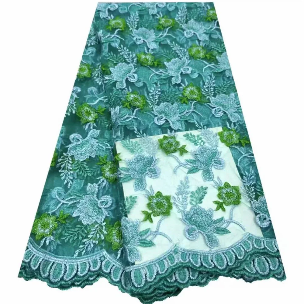 Новый дизайн африканская Тюлевая кружевная ткань 2024 высококачественные