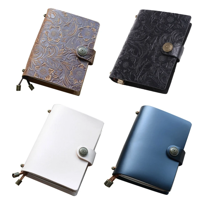 

Vintage Leather Travel Journal Notebook Diary Embossed Press Notepad Sketchbook