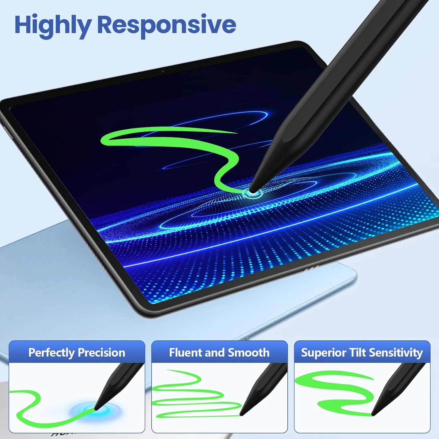 Фото Стилус для планшетов Xiaomi POCO Pad 7 6S Pro, Mi Pad 7 6 5 Pro, Redmi Pad SE, а также для Android, Huawei, Samsung. №3